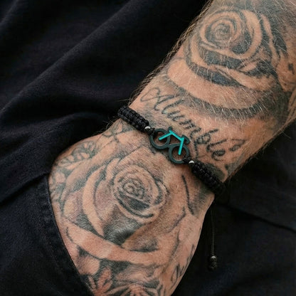 Mint Bike Braided Bracelet
