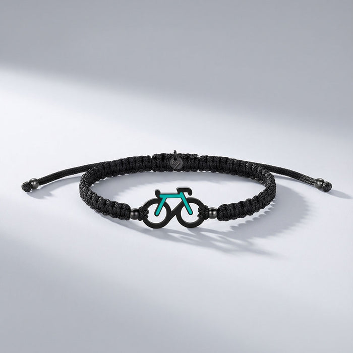 Mint Bike Braided Bracelet
