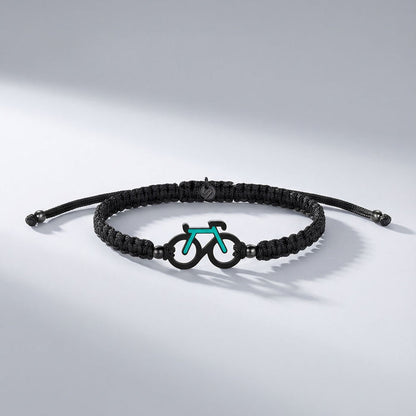 Mint Bike Braided Bracelet