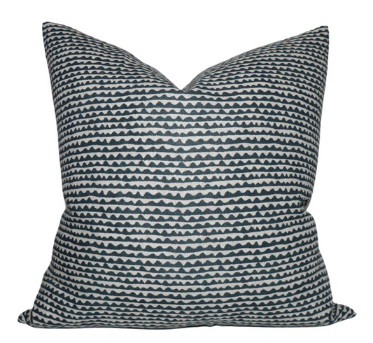 Mizu Pillow Cover in Pacific Blue, Walter G Pillows, Decorative Throw Pillows