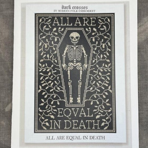Modern Folk Embroidery - All Are Equal In Death - Booklet Chart
