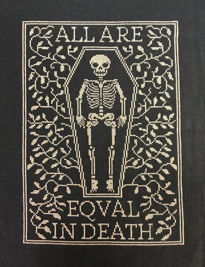 Modern Folk Embroidery - All Are Equal In Death - Booklet Chart