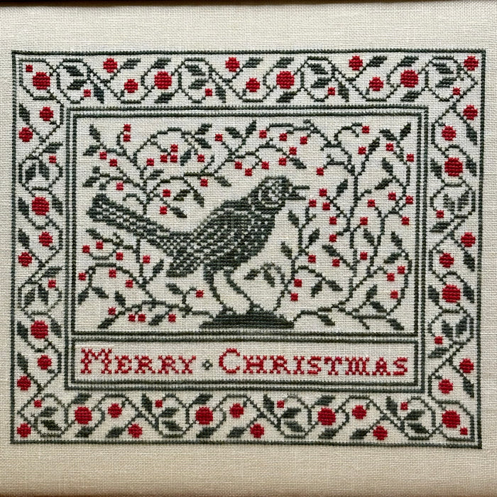 Modern Folk Embroidery - Red Berries: A Christmas Greeting - Booklet Chart and/or Roxy Floss