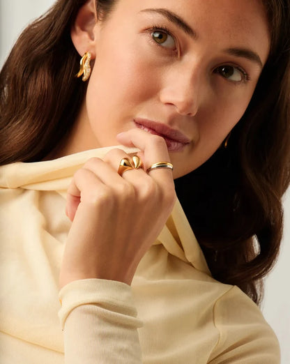 Molten Heartbreaker Statement Ring | 18k Gold Plated Ring Missoma