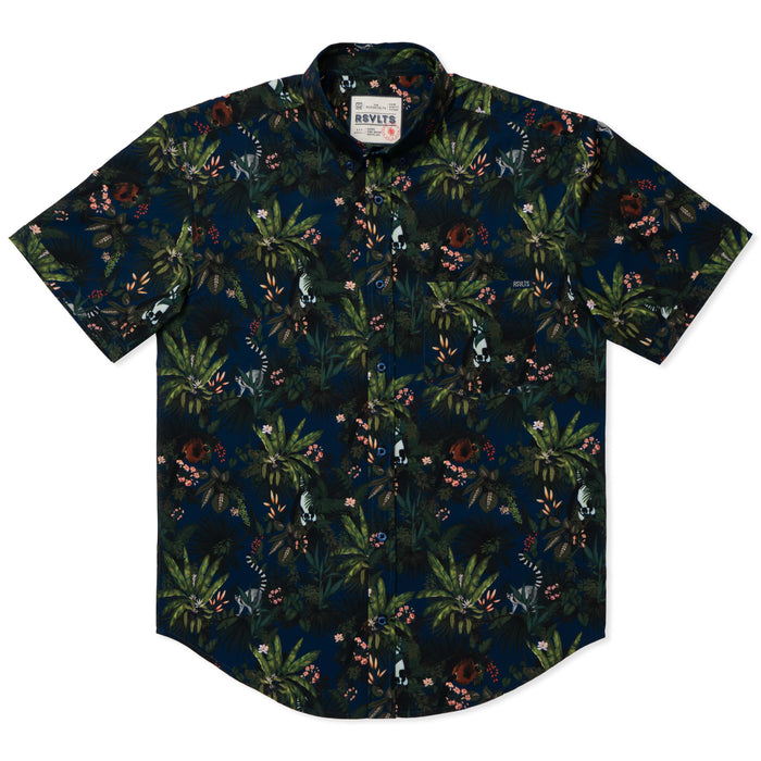 RSVLTS RSVLTS Wild Things "Lemurs"_ KUNUFLEX Short Sleeve Shirt Wild Things "Lemurs"_ KUNUFLEX Short Sleeve Shirt