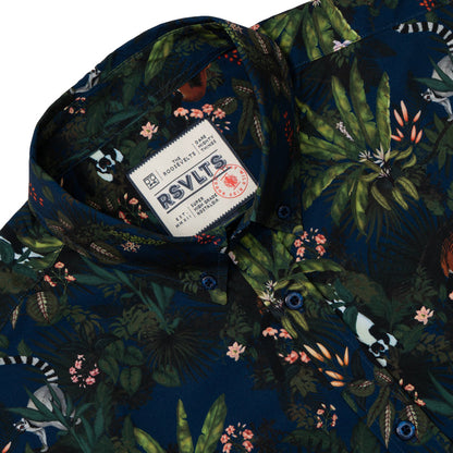 RSVLTS RSVLTS Wild Things "Lemurs"_ KUNUFLEX Short Sleeve Shirt Wild Things "Lemurs"_ KUNUFLEX Short Sleeve Shirt