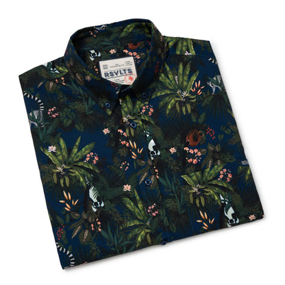 RSVLTS RSVLTS Wild Things "Lemurs"_ KUNUFLEX Short Sleeve Shirt Wild Things "Lemurs"_ KUNUFLEX Short Sleeve Shirt