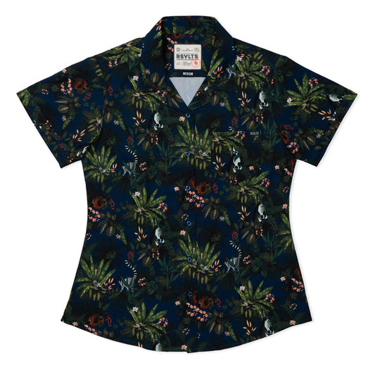 RSVLTS XS RSVLTS RSVLTS Wild Things "Lemurs"_ KUNUFLEX Short Sleeve Shirt RSVLTS Wild Things "Lemurs"_ KUNUFLEX Short Sleeve Shirt