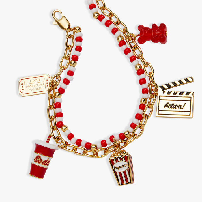 Movie Multi-Strand Charm Bracelet