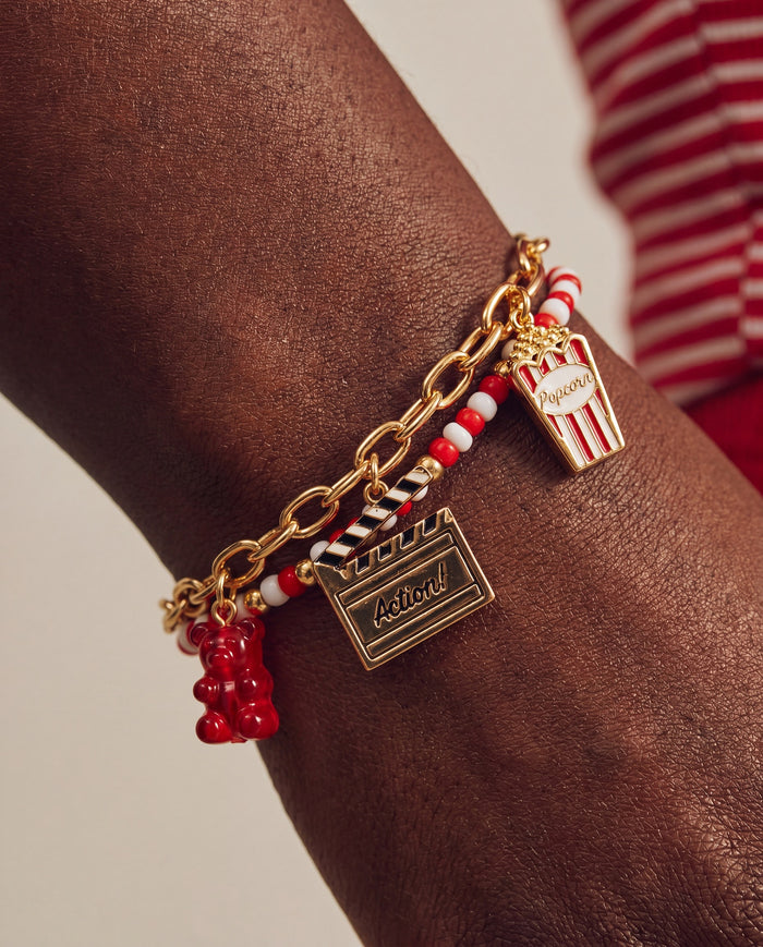 Movie Multi-Strand Charm Bracelet