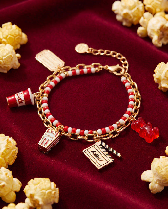 Movie Multi-Strand Charm Bracelet