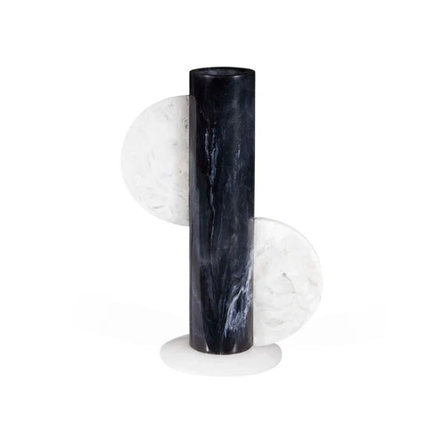 MUSTIQUE CYLINDER VASE BLACK/WHITE