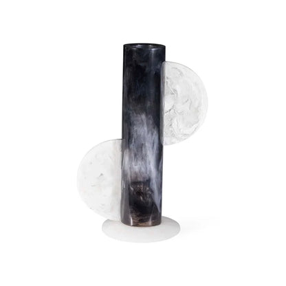 MUSTIQUE CYLINDER VASE BLACK/WHITE