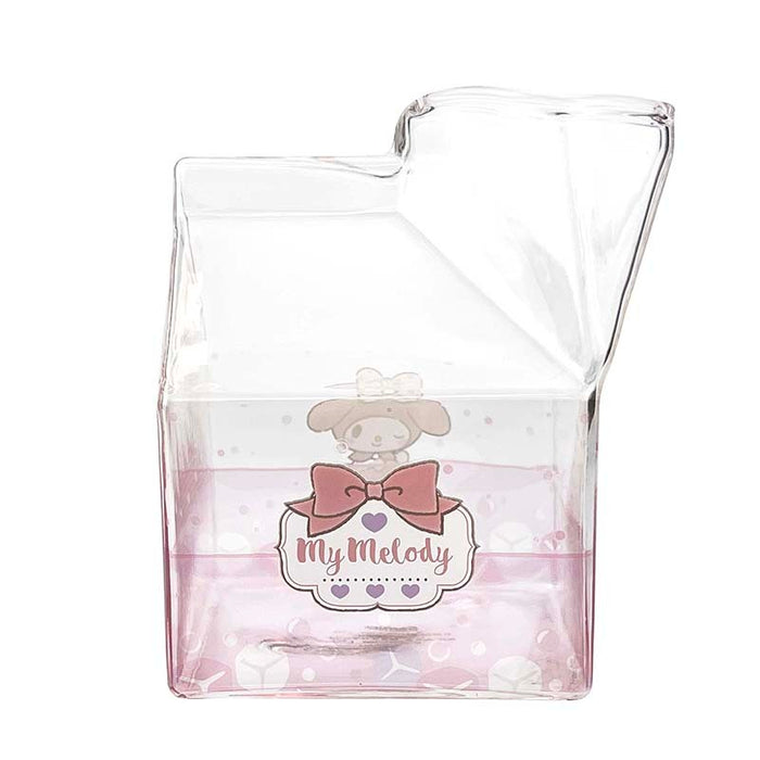 My Melody Kawaii Glass Milk Carton Cup Home Goods Global Original