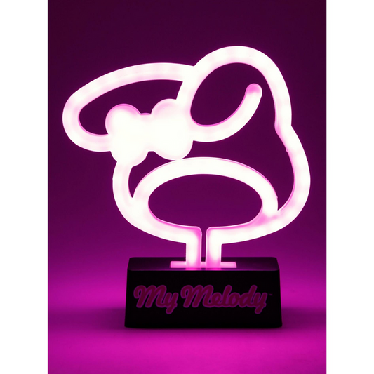 My Melody Silhouette Neon Light Lamp Home Goods Silver Buffalo LLC