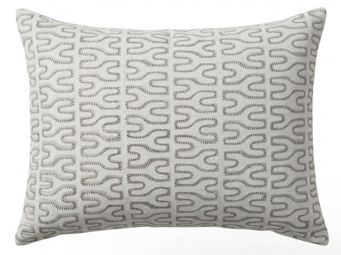 Nagari Pillow Cover in Chalk, Walter G Pillows, Decorative Throw Pillows