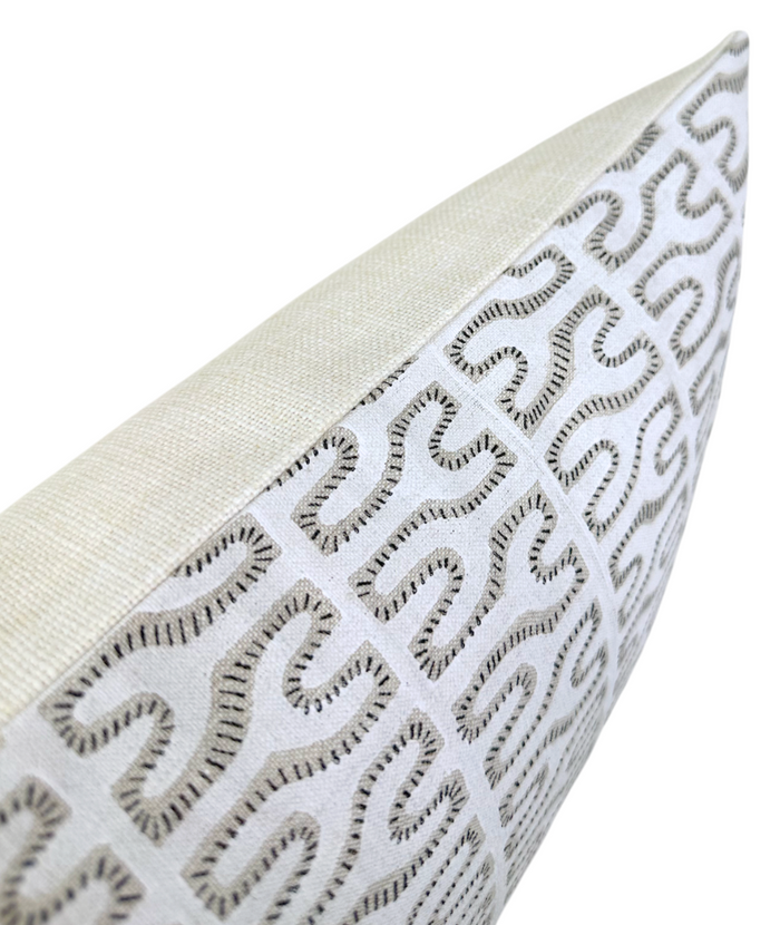 Nagari Pillow Cover in Chalk, Walter G Pillows, Decorative Throw Pillows