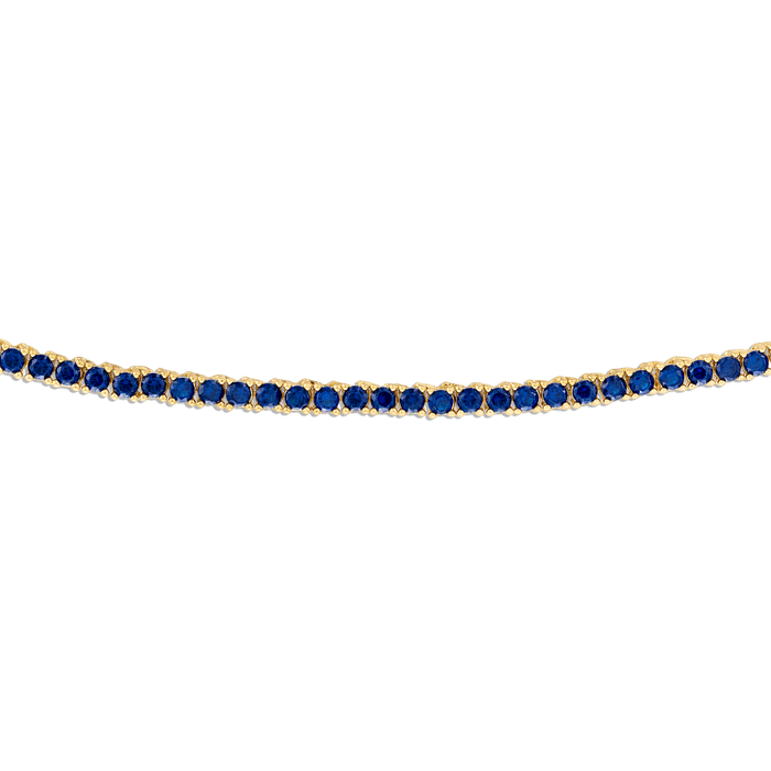 Navy Crystal Tennis Necklace