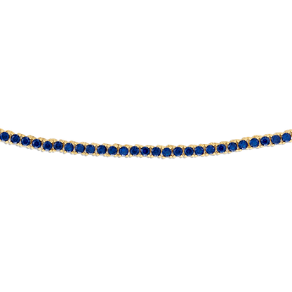Navy Crystal Tennis Necklace