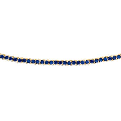 Navy Crystal Tennis Necklace