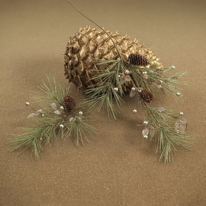 NEEDLE PINE TREE WITH GLITTER BRAND,  TALL
