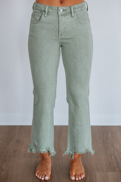 Neona Risen Jeans - Olive