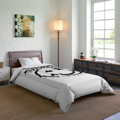 Nerdee's Official Logo Comforter - White