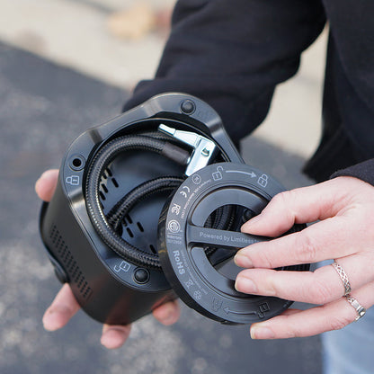 NeverGoFlat - Portable Air Compressor, Power Bank & Flashlight