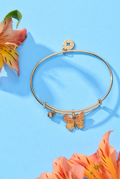 New York Botanical Garden® Monarch Butterfly Charm Bangle