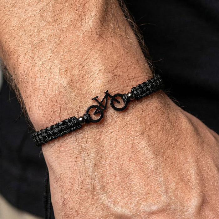 Night Black MTB Braided Bracelet