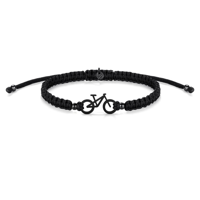 Night Black MTB Braided Bracelet