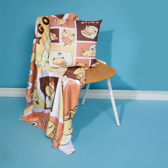 Nyago Lazy Day Throw Blanket Home Goods Printful