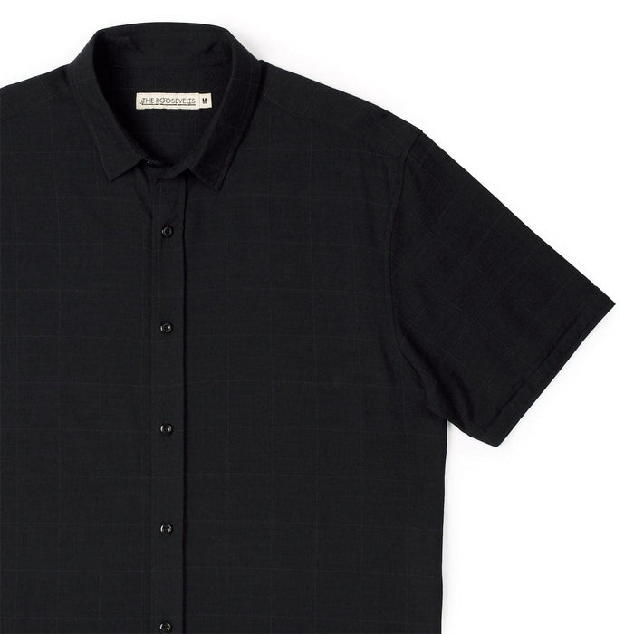 RSVLTS XXS RSVLTS Bamboo Short Sleeve Shirt Obsidian Black – Bamboo Short Sleeve Shirt