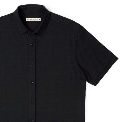 RSVLTS XXS RSVLTS Bamboo Short Sleeve Shirt Obsidian Black – Bamboo Short Sleeve Shirt