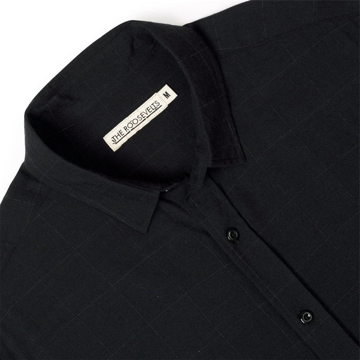 RSVLTS RSVLTS Bamboo Short Sleeve Shirt Obsidian Black – Bamboo Short Sleeve Shirt