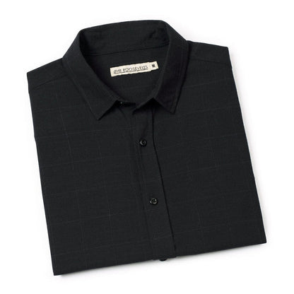 RSVLTS RSVLTS Bamboo Short Sleeve Shirt Obsidian Black – Bamboo Short Sleeve Shirt