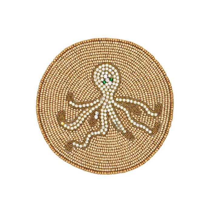 OCTOPUS COASTERS, SET OF FOUR