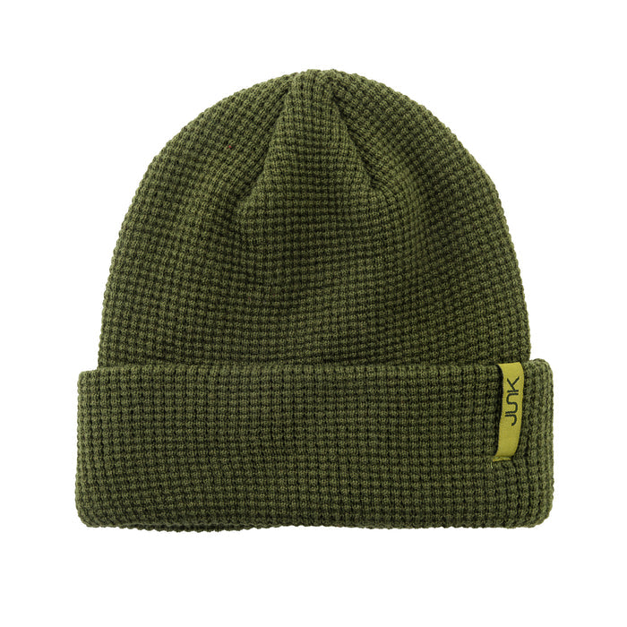 OD Green Waffle Knit Beanie - View 2