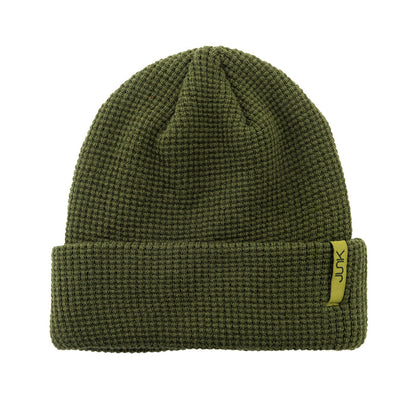 OD Green Waffle Knit Beanie - View 2