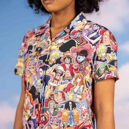 RSVLTS One Piece Women's Short Sleeve Shirt One Piece "2 Years Later" – Women's KUNUFLEX Short Sleeve Shirt