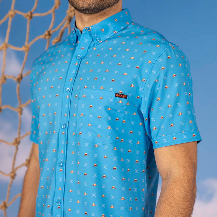 RSVLTS One Piece Short Sleeve Shirt One Piece "Lil Straw Hats" – KUNUFLEX Short Sleeve Shirt