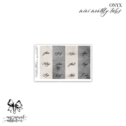 Onyx Date Covers and Tabs