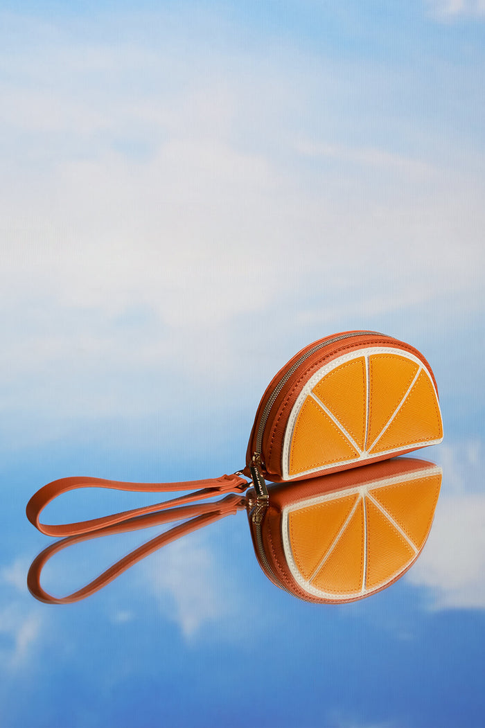 Orange Slice Applique Purse