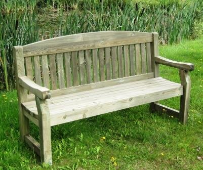 wooden bench | Wooden Bench: Cashel Three-Seater for Outdoor Living – Ronayne | Ronayne