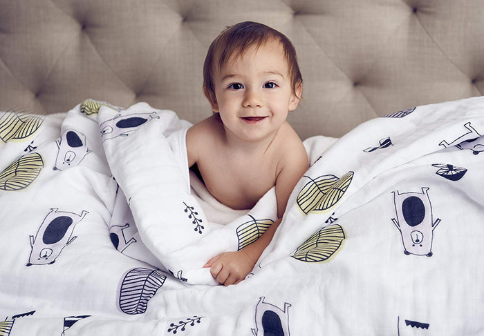 Organic Muslin Baby Toddler Blanket - Eco Trade Company