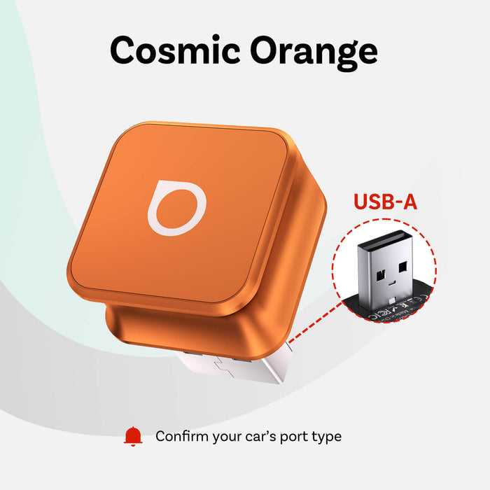 USB-A (most cars) / Cosmic Orange / Single Car