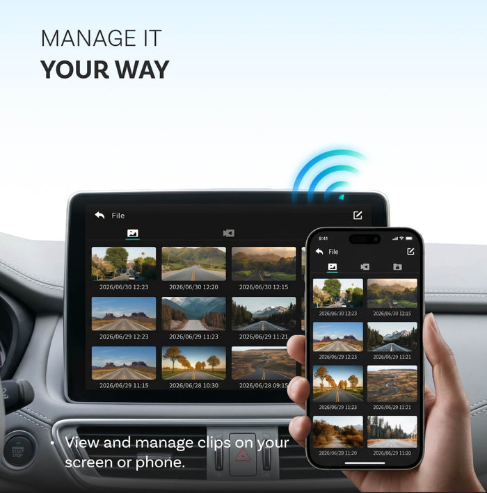 OttoSafe Cam 2-in-1 Dash Cam & Wireless CarPlay Adapter