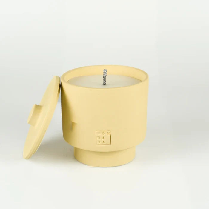 OUTDOOR: JUNE CANDLE ONE SAHARA NEUTRAL+LID