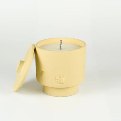 OUTDOOR: JUNE CANDLE ONE SAHARA NEUTRAL+LID