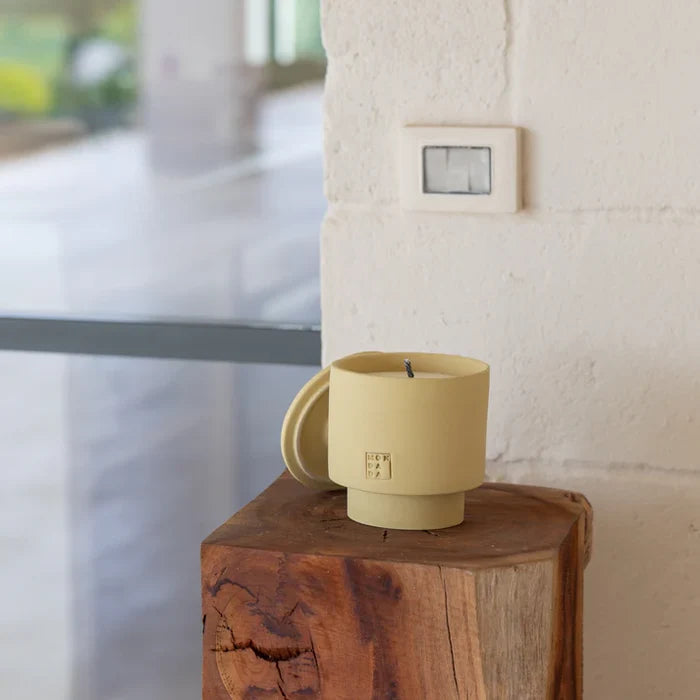OUTDOOR: JUNE CANDLE ONE SAHARA NEUTRAL+LID